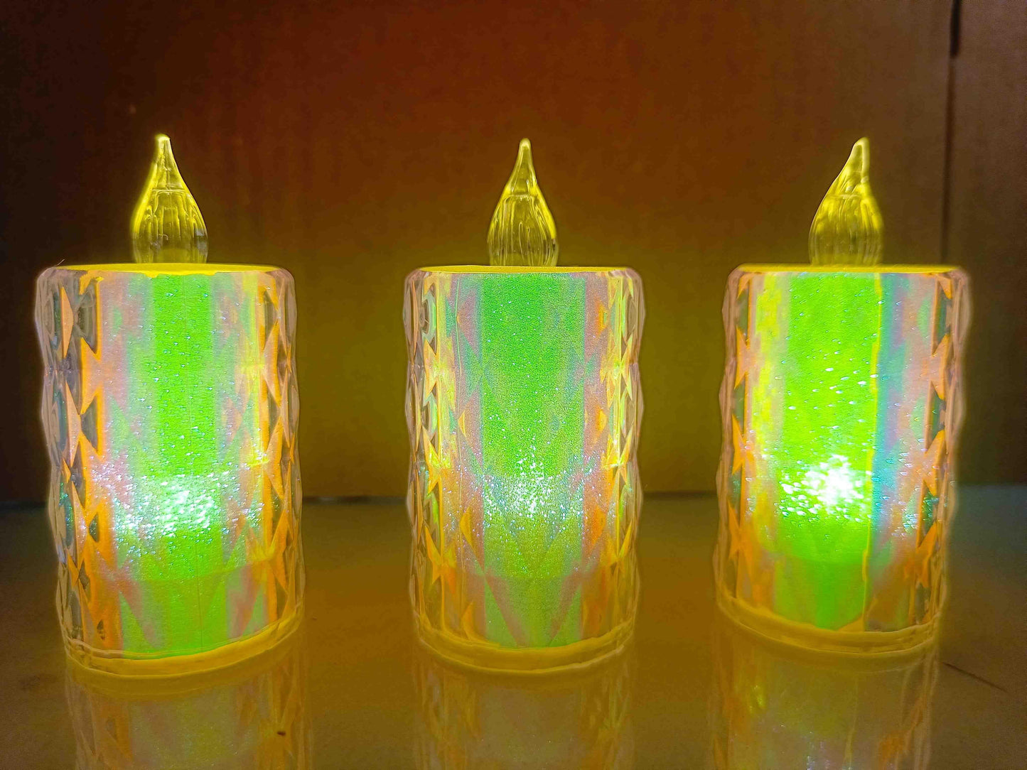 3 Pc Flameless and Smokeless LED Tea Light Candle